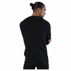 Basic Knit Crew Neck Black