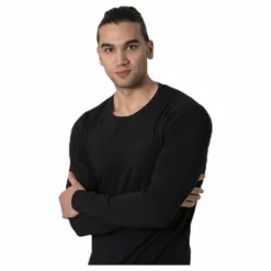 Basic O-Neck Tee L/S Black