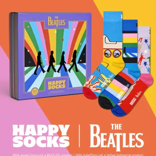 Beatles 3-pack Socks Gift Set Turquoise