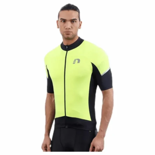 Bike Stretch Jersey Black/Yellow