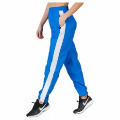 Black Track Cross Pants Blue