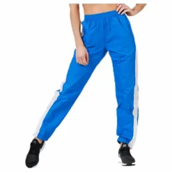Black Track Cross Pants Blue