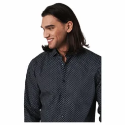 Blackpool Stretch Shirt L/s Mecca Orange