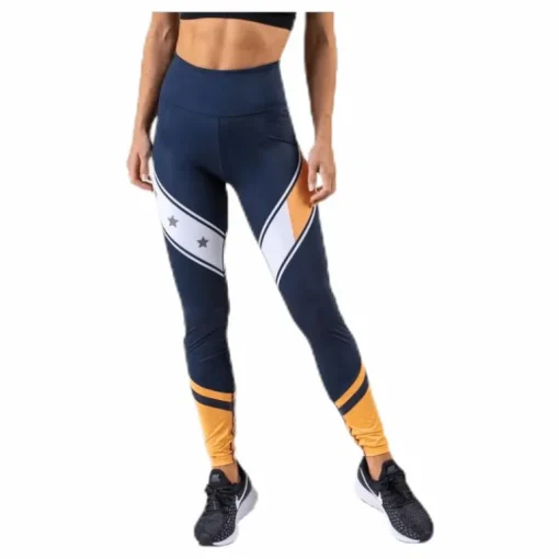 Block Legging Stars Full Length Blue