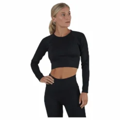 Bonnie Ribbed LS Black
