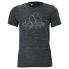 Boys Aeroready Heather Tee Black / Grey Four / White