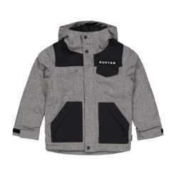 Boys Dugout Jacket Black/Grey