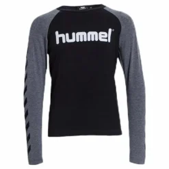 Boys T-Shirt LS Black/Grey