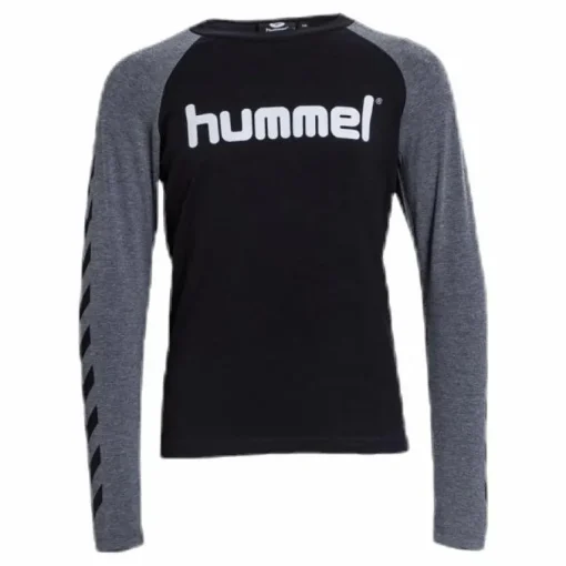 Boys T-Shirt LS Black/Grey