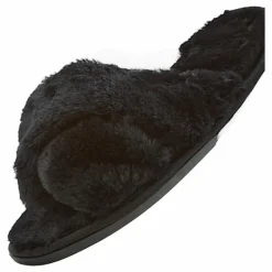 Brahny W Plush Slipper Black