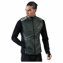 Brandon Chevron Gilet Green