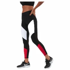 Cadence Blocked Tights Red