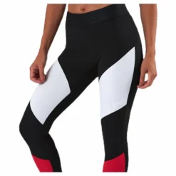 Cadence Blocked Tights Red