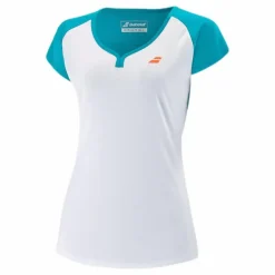 Cap Sleeve Top Play Blue/White