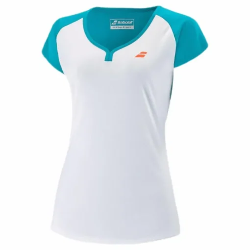Cap Sleeve Top Play Blue/White