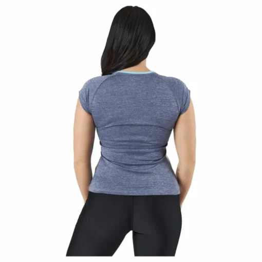 Cap Sleeve Top Play White Blue