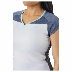 Cap Sleeve Top Play White Blue