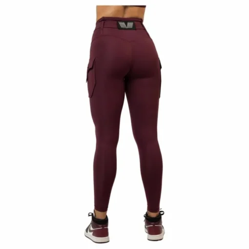 Cargo Burgundy Leggings Dark Red