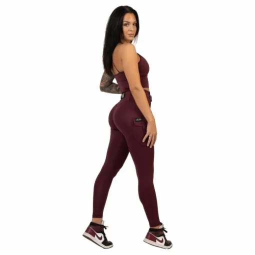 Cargo Top Burgundy Dark Red