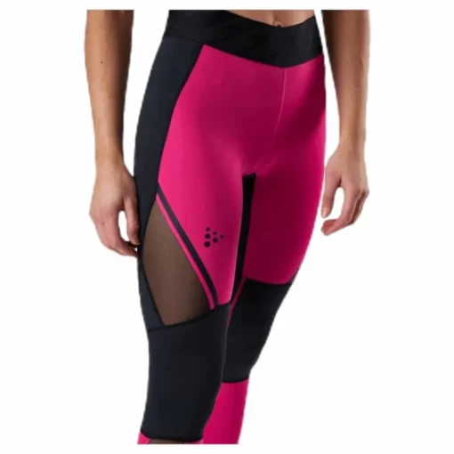 Charge Mesh Tights Pink/Black
