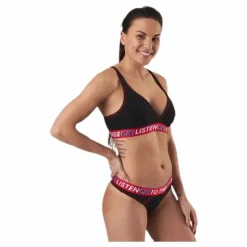 Ck One Listen Unlined Bralette Black/Red