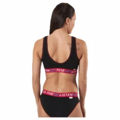 Ck One Listen Unlined Bralette Black/Red