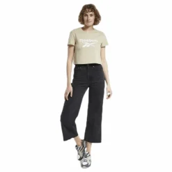 Cl F Big Logo Tee Beige