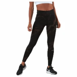 Classic Printed 7/8 Tights Brown/Black
