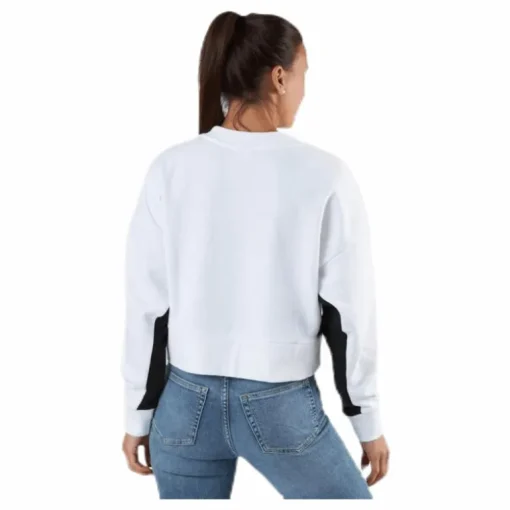 Classics Cropped Crew White