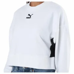 Classics Cropped Crew White