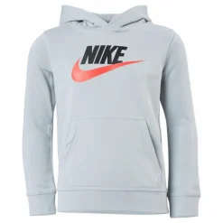 Club Fleece Hoodie Junior Grey/Red