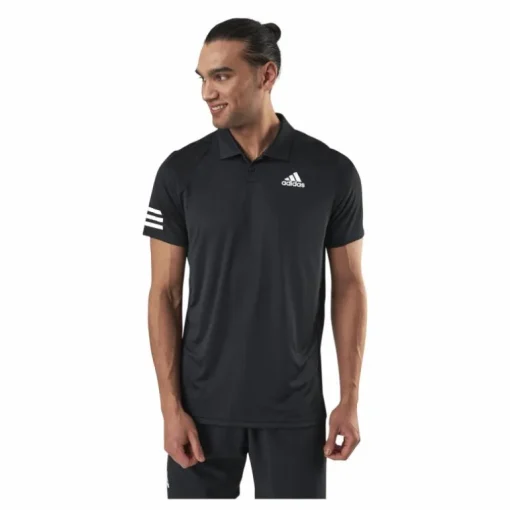 Club 3-Stripe Polo Black