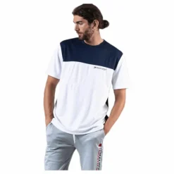 Colourblock Logo Tee White