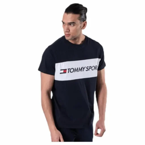 Colourblock Logo Top Blue