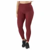 Control Rib Tights Oxblood Red
