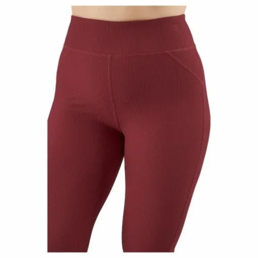 Control Rib Tights Oxblood Red