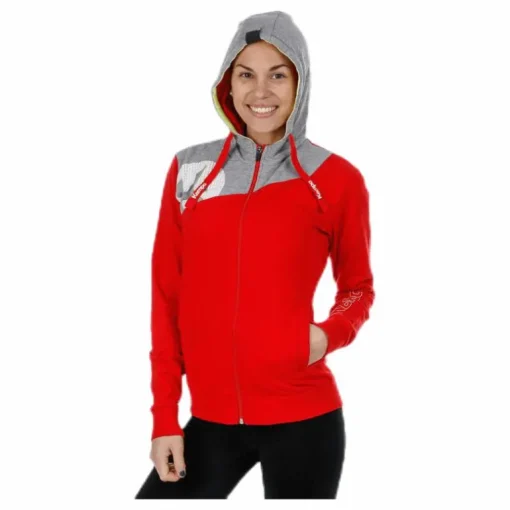 Core 2.0 Hood Jacket W Grey/Red