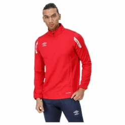 Core Sweat Half Zip Red