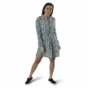 Cory L/S V-Neck Tunic Wvn Blue