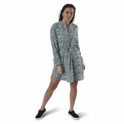 Cory L/S V-Neck Tunic Wvn Blue