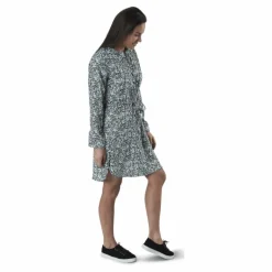 Cory L/S V-Neck Tunic Wvn Blue