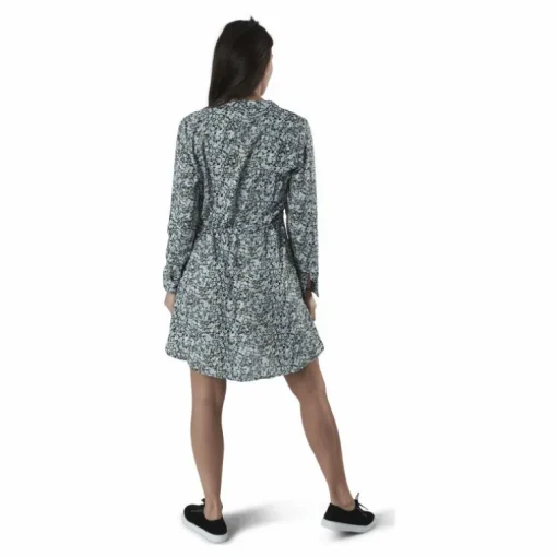 Cory L/S V-Neck Tunic Wvn Blue