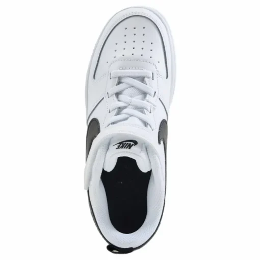 Court Borough Low 2 Little Kids' Shoes WHITE/BLACK