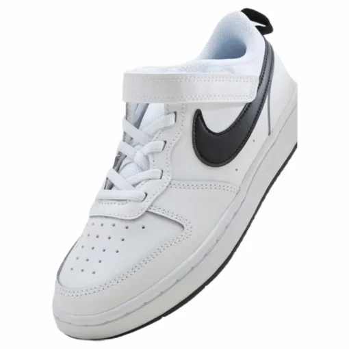 Court Borough Low 2 Little Kids' Shoes WHITE/BLACK