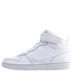 Court Borough Mid 2 Big Kids' Shoes WHITE/WHITE-WHITE