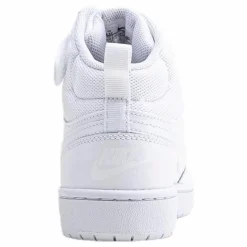Court Borough Mid 2 Big Kids' Shoes WHITE/WHITE-WHITE
