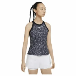 Court Dry Printed Tank White/Black