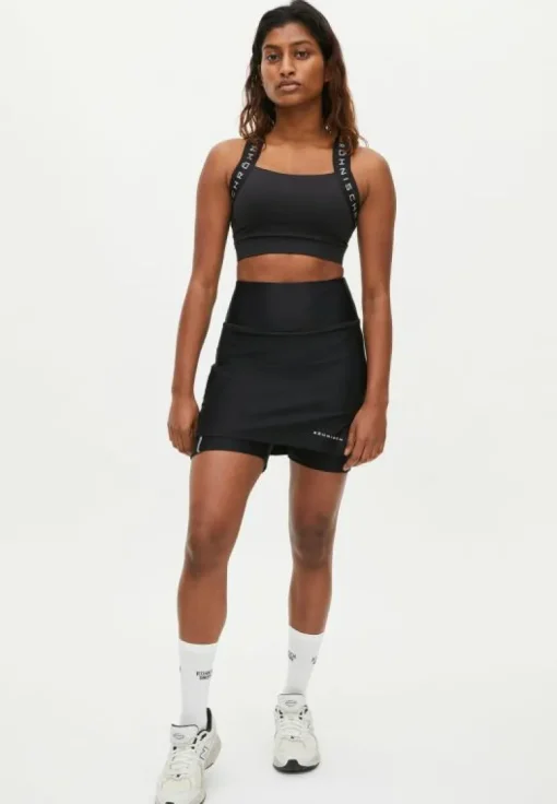 Court Jersey Skort Black