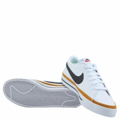 Court Legacy Next Nature Women's Shoes WHITE/BLACK-DESERT OCHRE-TEAM ORANGE