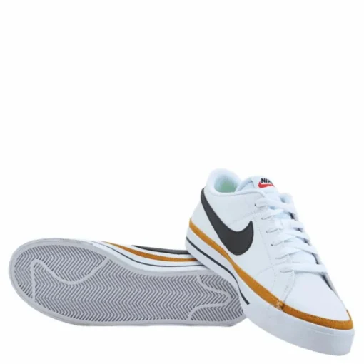 Court Legacy Next Nature Women's Shoes WHITE/BLACK-DESERT OCHRE-TEAM ORANGE